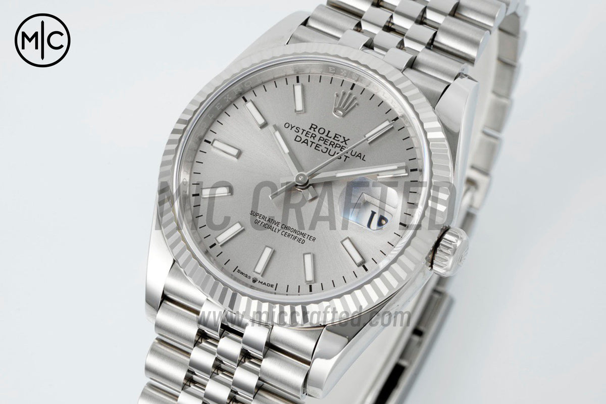 DateJust 36mm 126234 Silver Stick Dial on Jubilee Bracelet – Premium Edition