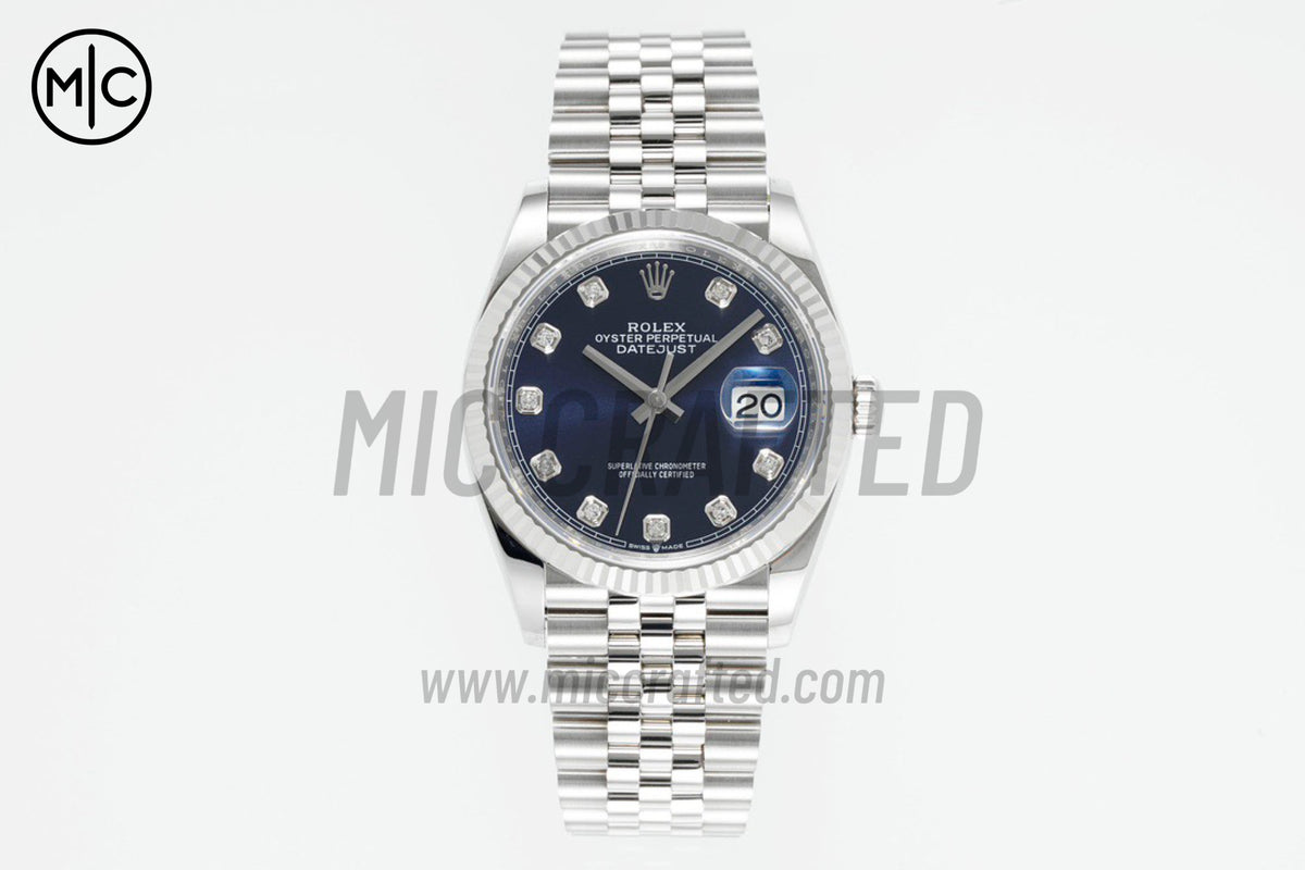 DateJust 36mm 126234 Blue Diamonds Dial on Jubilee Bracelet – Premium Edition