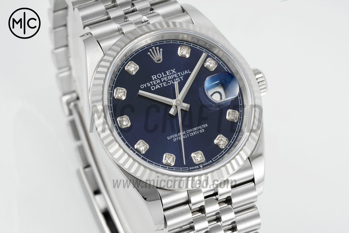 DateJust 36mm 126234 Blue Diamonds Dial on Jubilee Bracelet – Premium Edition