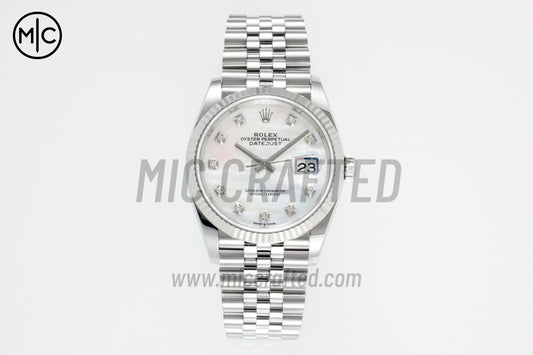 DateJust 36mm 126234 White MOP Diamonds Dial on Jubilee Bracelet – Premium Edition