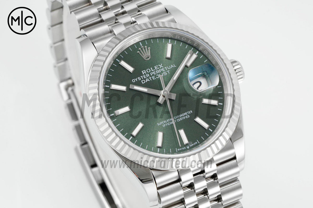 DateJust 36mm 126234 Green Stick Dial on Jubilee Bracelet – Premium Edition