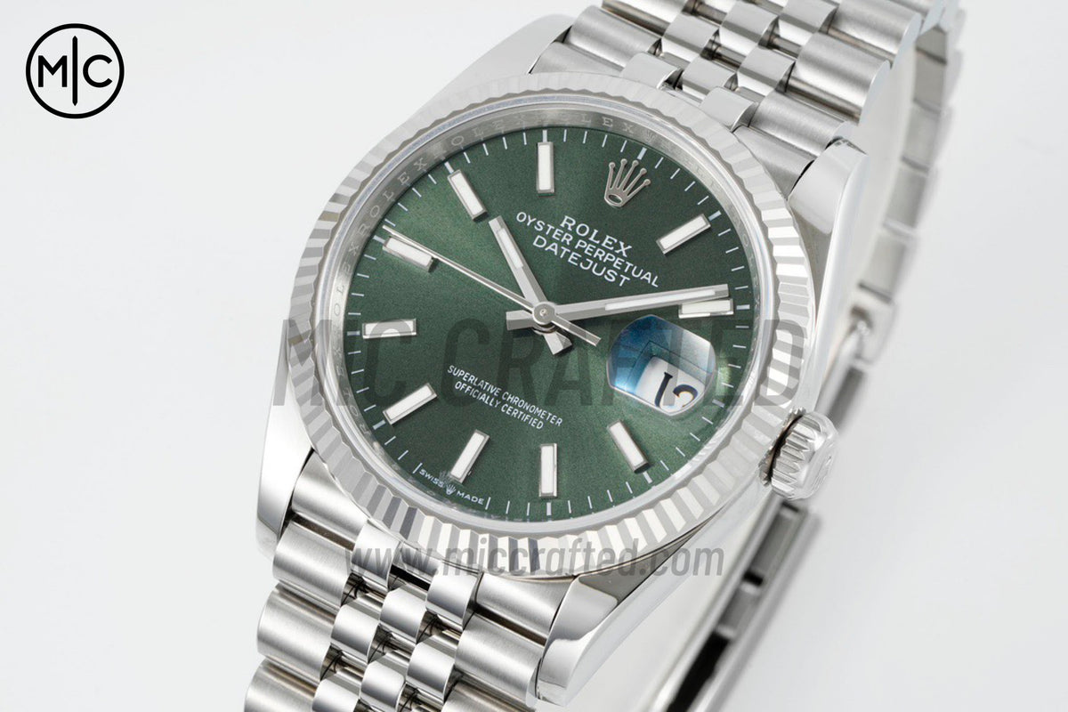 DateJust 36mm 126234 Green Stick Dial on Jubilee Bracelet – Premium Edition