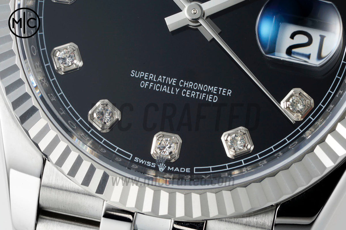 DateJust 36mm 126234 Black Diamonds Dial on Jubilee Bracelet – Premium Edition