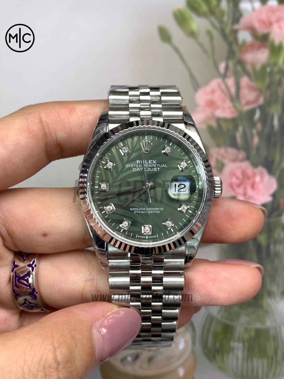 DateJust 36mm 126234 Green Leaves Diamonds Dial on Jubilee Bracelet – Premium Edition