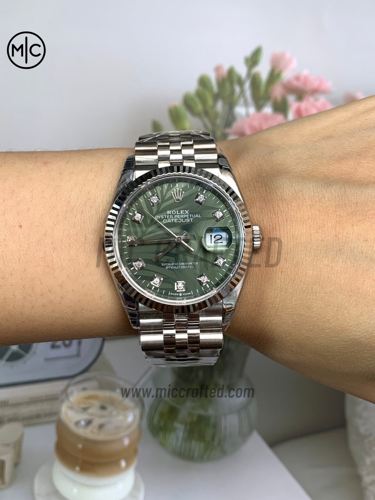 DateJust 36mm 126234 Green Leaves Diamonds Dial on Jubilee Bracelet – Premium Edition