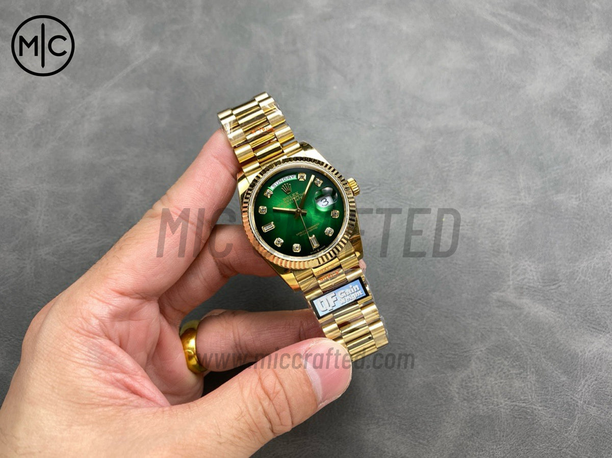 DayDate 36mm Green Gradient Dial 128238 – Premium Edition