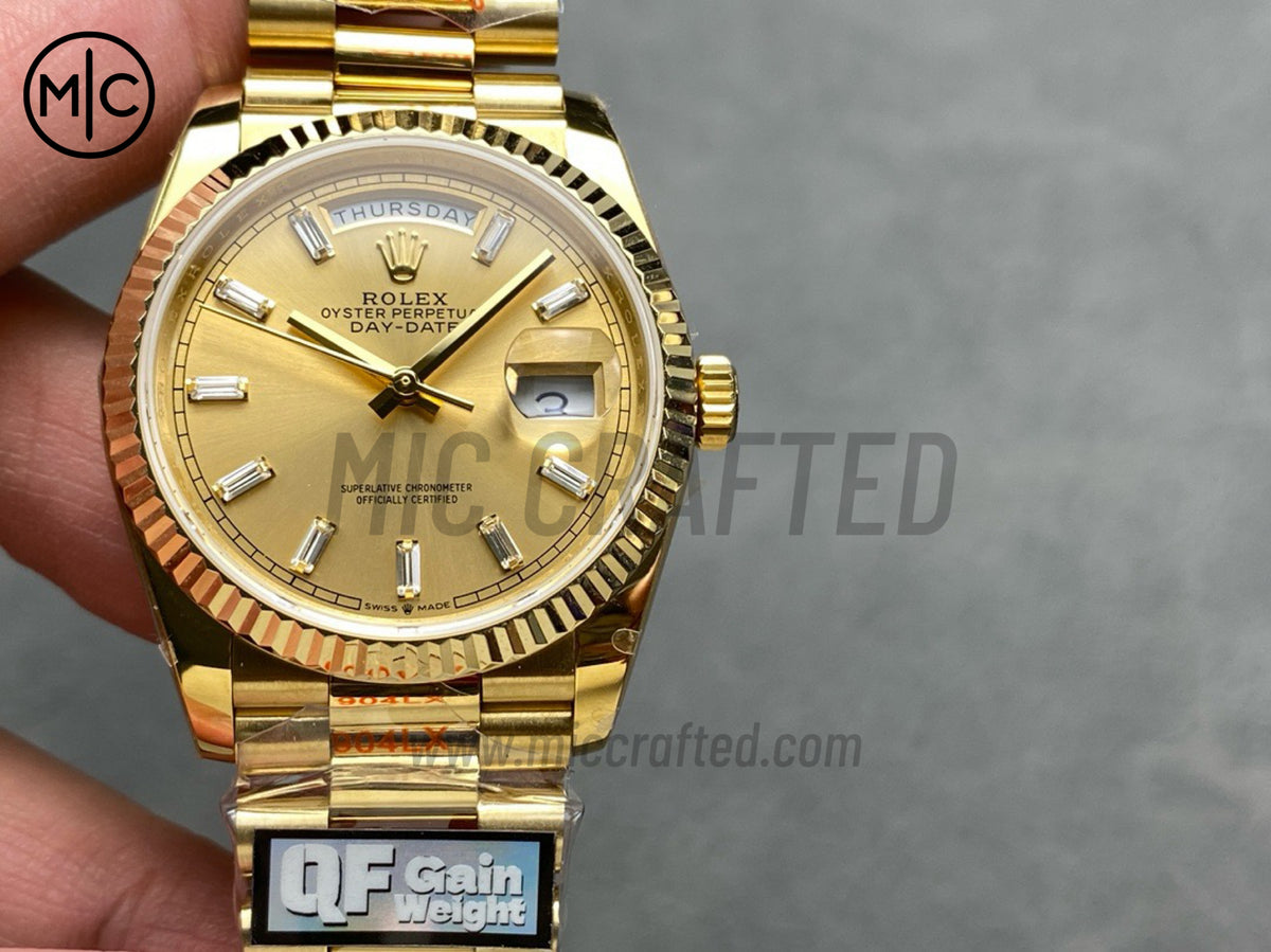 DayDate 36mm Yellow Dial 128238 – Premium Edition