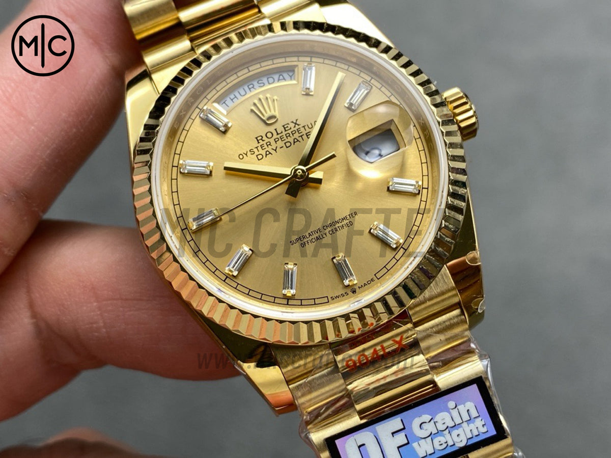 DayDate 36mm Yellow Dial 128238 – Premium Edition