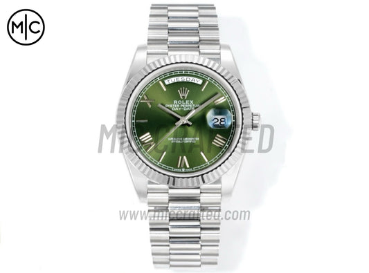 DayDate 40mm 228236 Green Roman Dial on President Bracelet – Premium Edition