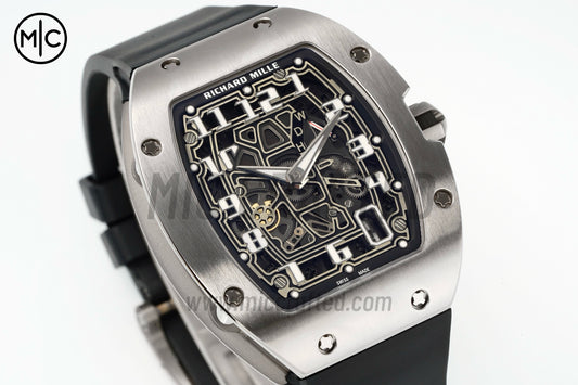 RM67-01 Titanium Skeleton Dial on Black Rubber Strap – Handcrafted Version