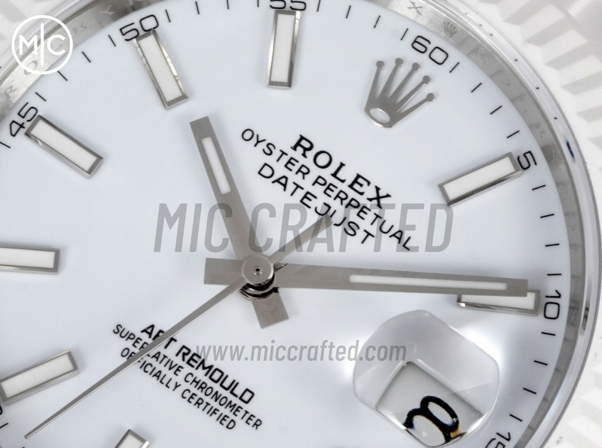 Datejust 41mm 白色陶瓷 - 手工製作版