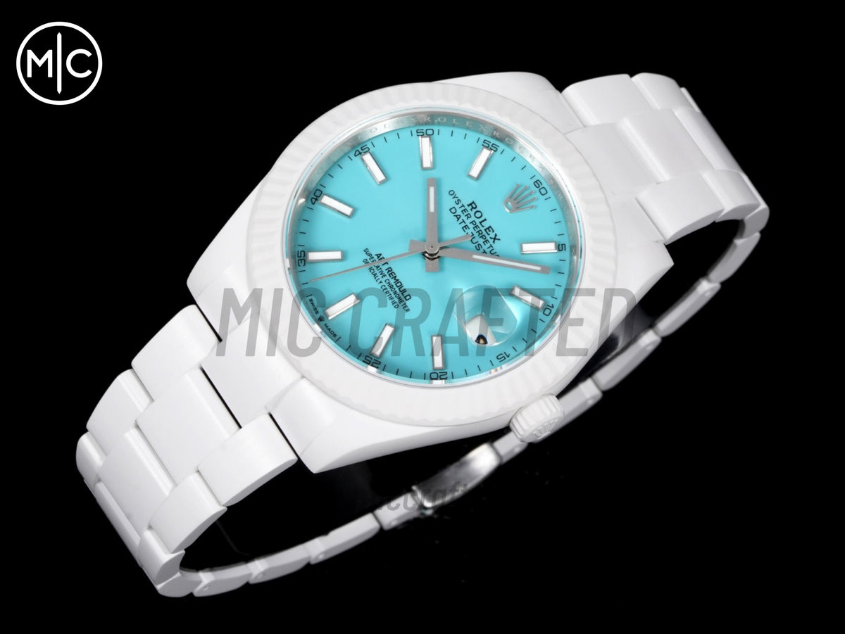 Datejust 41mm 白色陶瓷 - 手工製作版