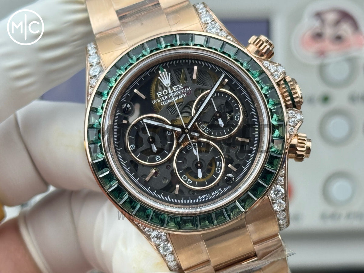 Daytona Emerald Skeleton Dial 40mm – Handcrafted Version