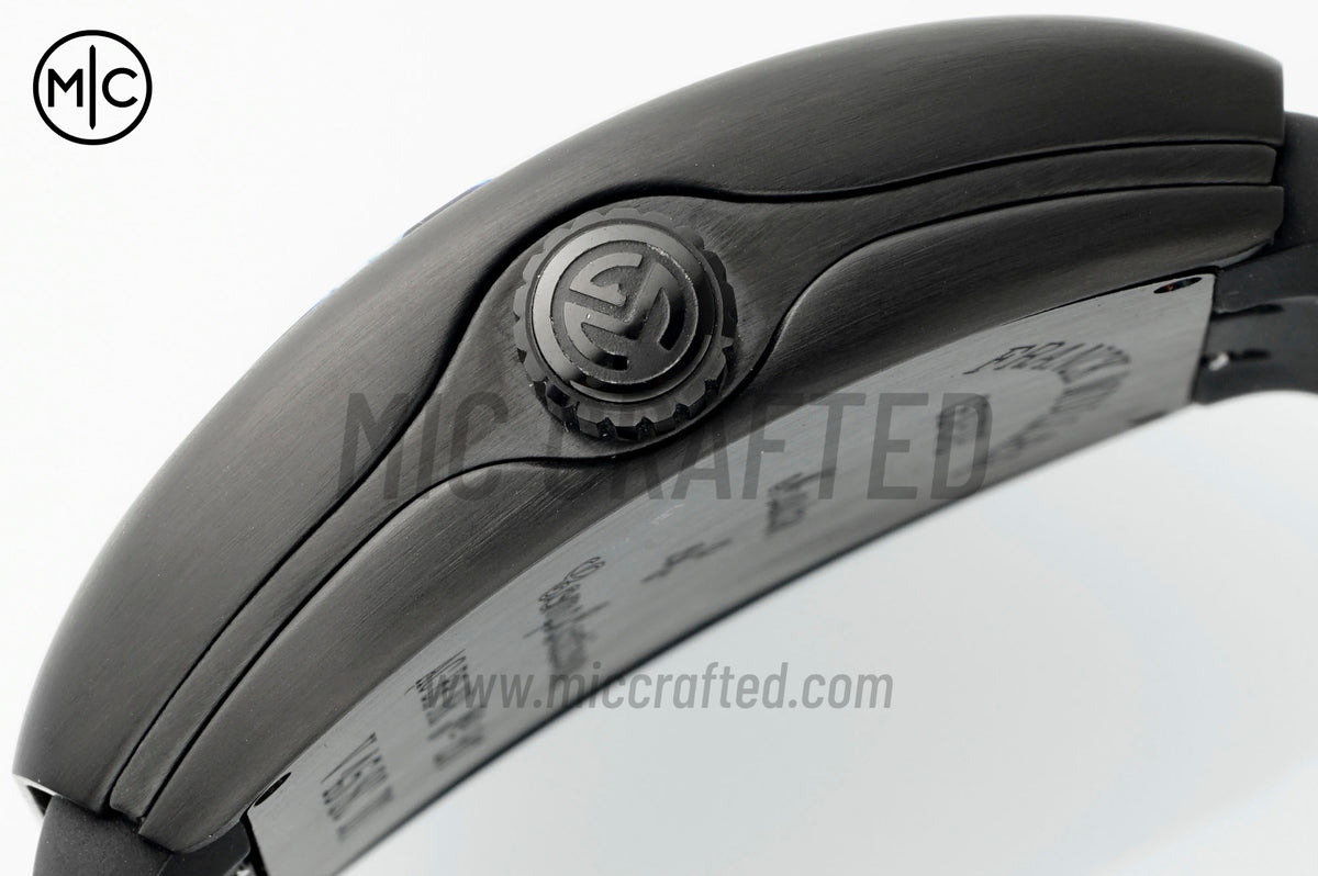 Vanguard V45 PVD Black Dial Colors Markers on Black Nylon Strap – Premium Edition
