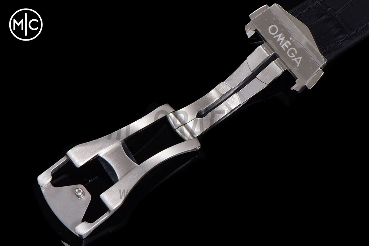 Constellation 41mm RG Silver Grey Dial on Leather Clad Rubber Strap – Premium Edition