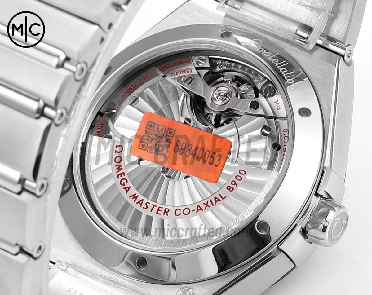 Constellation 41mm Black Ceramic Meteorite Dial on Leather Clad Rubber Strap – Premium Edition