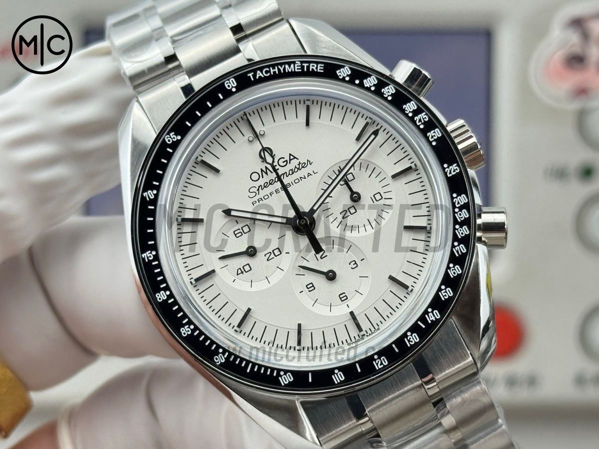 Speedmaster Professional 42mm White Dial on SS Bracelet – Premium Edition