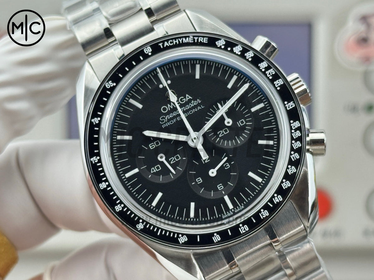 Speedmaster Professional 42mm Black Dial on SS Bracelet – Premium Edition