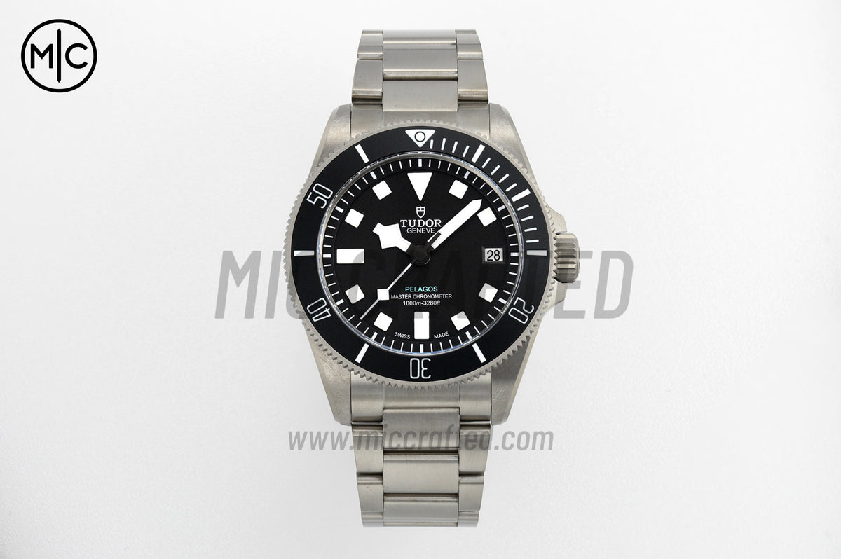 Pelagos Ultra 43mm Titanium Black Dial on Titanium Bracelet – Premium Edition