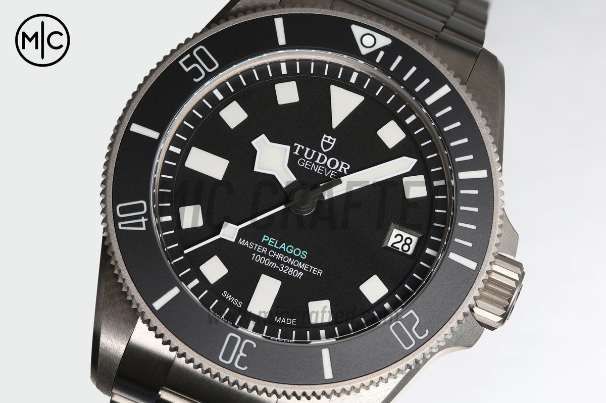 Pelagos Ultra 43mm Titanium Black Dial on Titanium Bracelet – Premium Edition