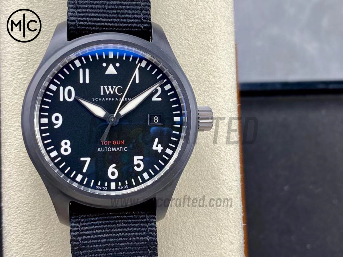 Pilot 41mm Top Gun IW326906 on Black Nylon Strap – Premium Edition