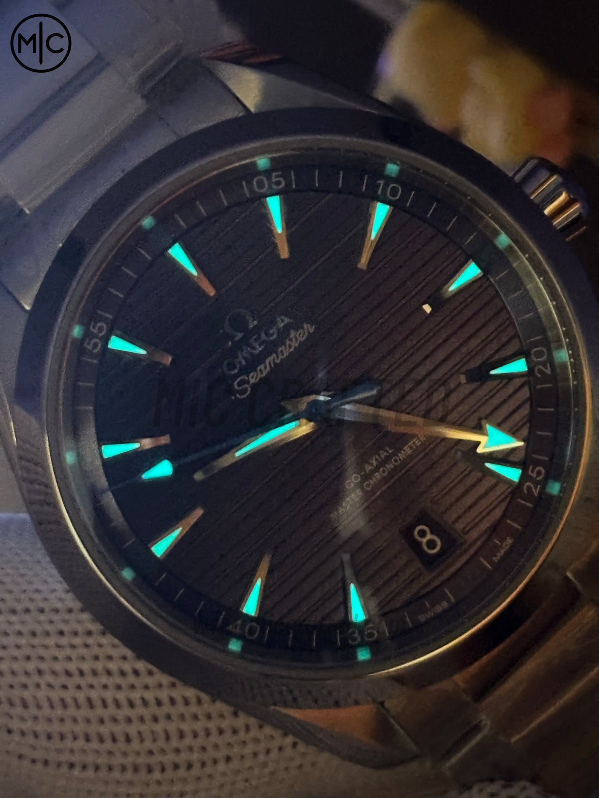 Aqua Terra 150M 41mm Master Chronometers Light Blue Dial Blue Hand on SS Bracelet – Premium Edition