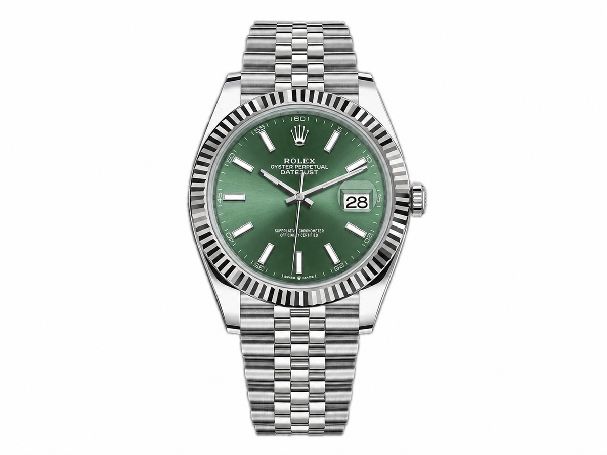 DateJust 41mm 126334 Mint Green Stick Dial on Jubilee Bracelet – Premium Edition