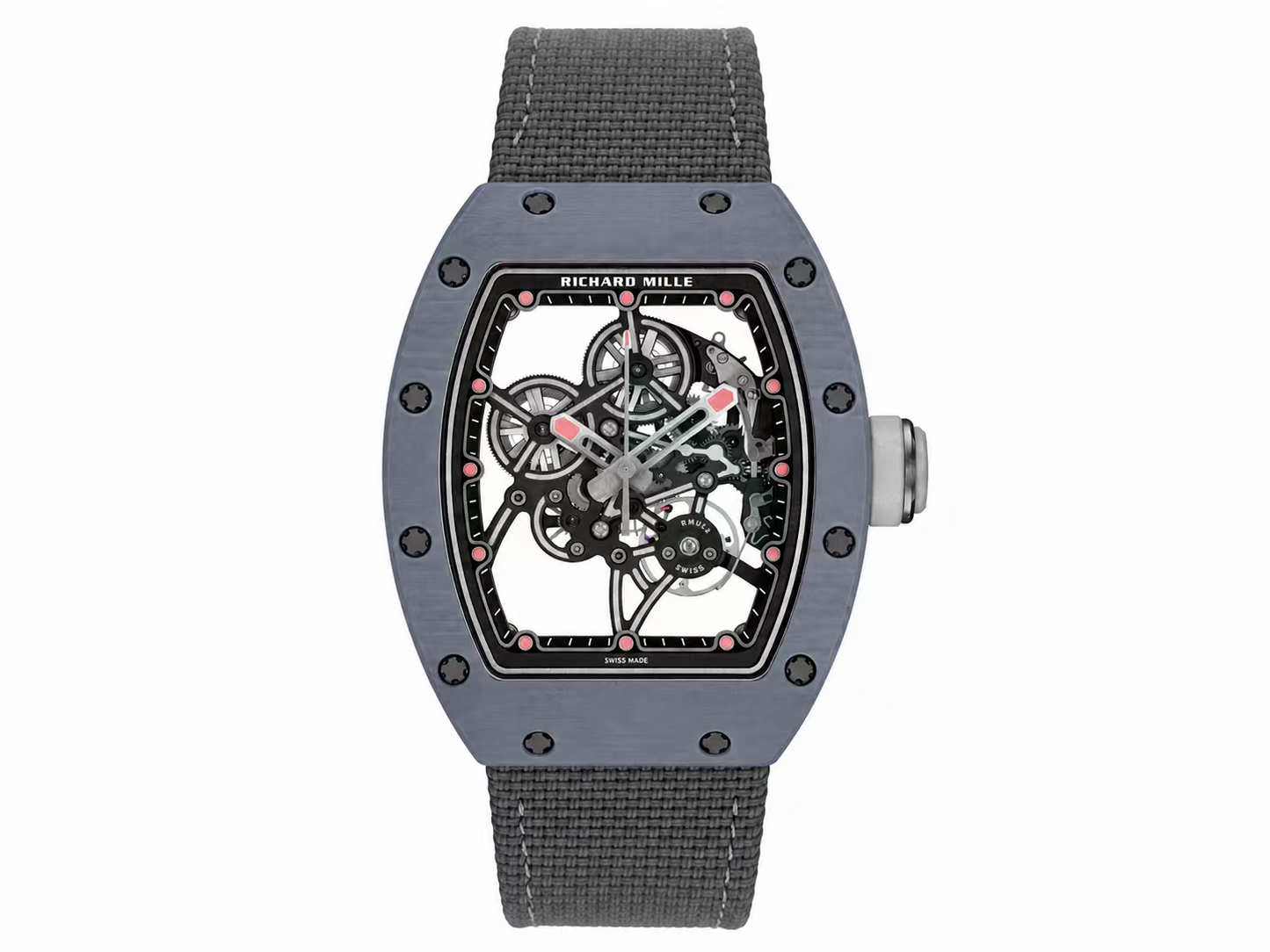Richard Mille RM55-01 Gray Carbon TPT Handcrafted Edition on Gray Nylon Strap — RMUL4 Movement