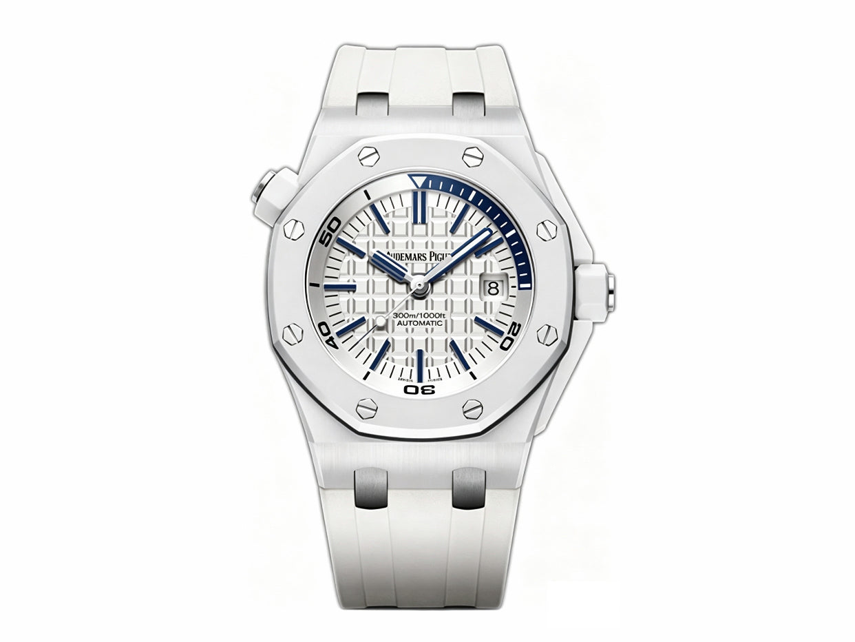 Royal Oak Offshore Diver 15707 White Ceramic – Premium Edition