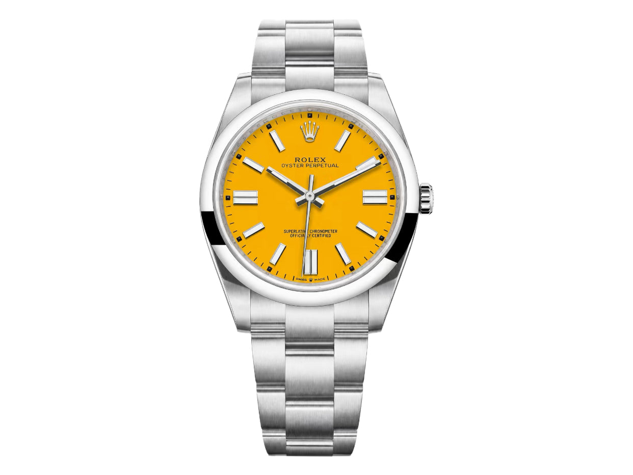 Oyster Perpetual 41mm Yellow Dial 124300 – Premium Edition