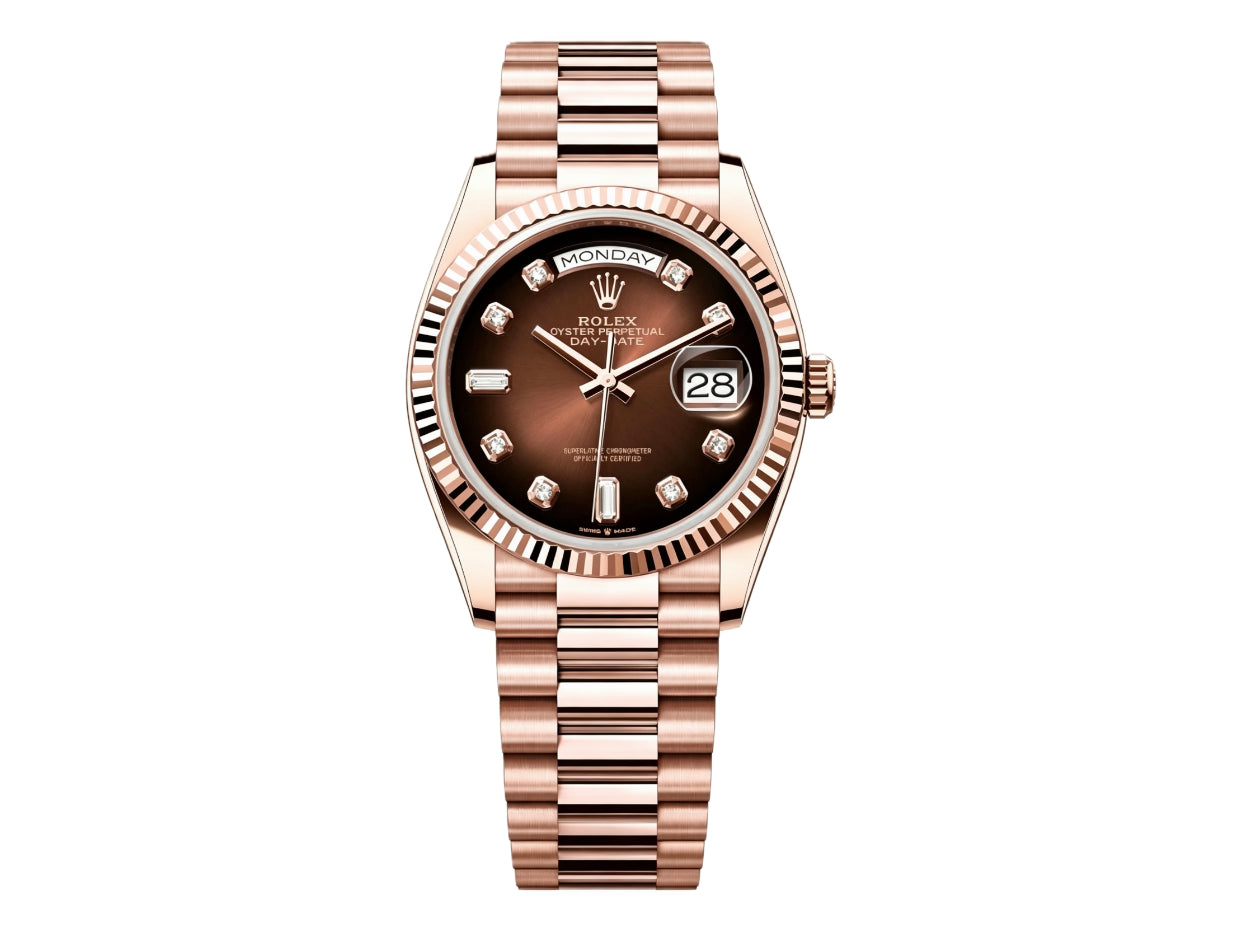 DayDate 36mm Brown Gradient Dial 128235 – Premium Edition