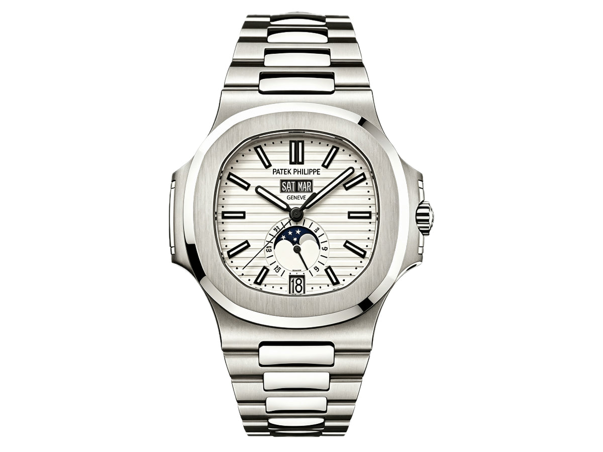Nautilus 5726 40.5mm Full Function SS White Dial on SS Bracelet – Premium Edition