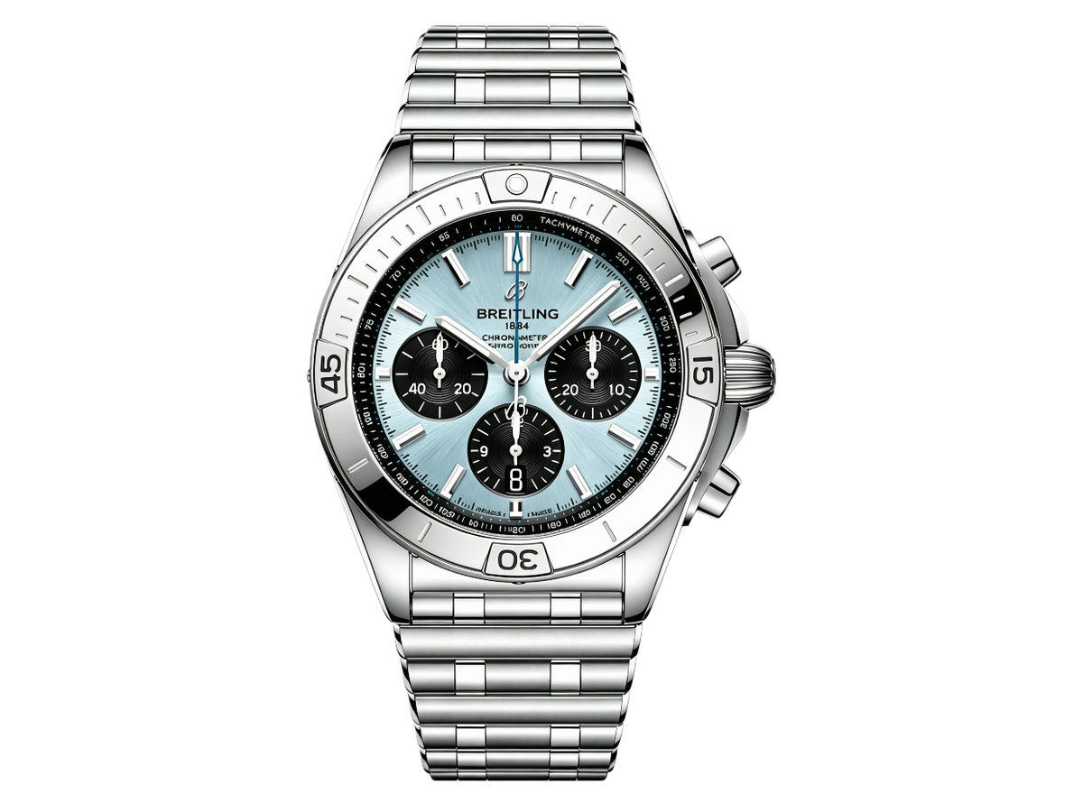 Chronomat B01 42mm SS Blue/Black Dial on SS Bracelet – Premium Edition