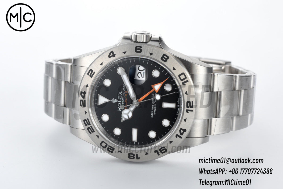 Explorer II 42mm 226570 904L SS Black Dial on Bracelet – Premium Edition