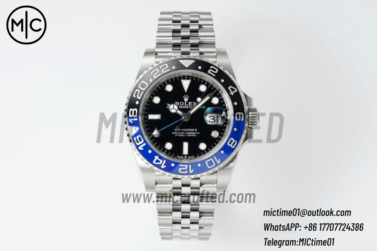 GMT-Master II 126710 BLNR 904L 精鋼,搭配蠔式五珠錶帶 - 高級版