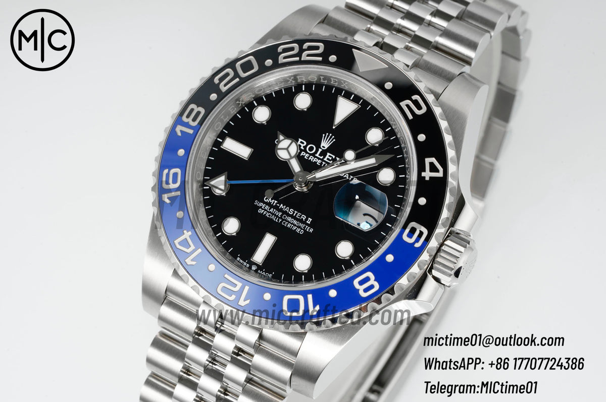 GMT-Master II 126710 BLNR 904L 精鋼,搭配蠔式五珠錶帶 - 高級版