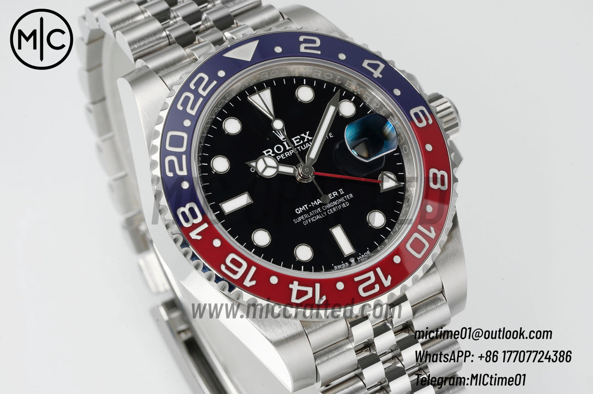 GMT-Master II 126710 BLRO 904L Steel on Jubilee Bracelet – Premium Edition