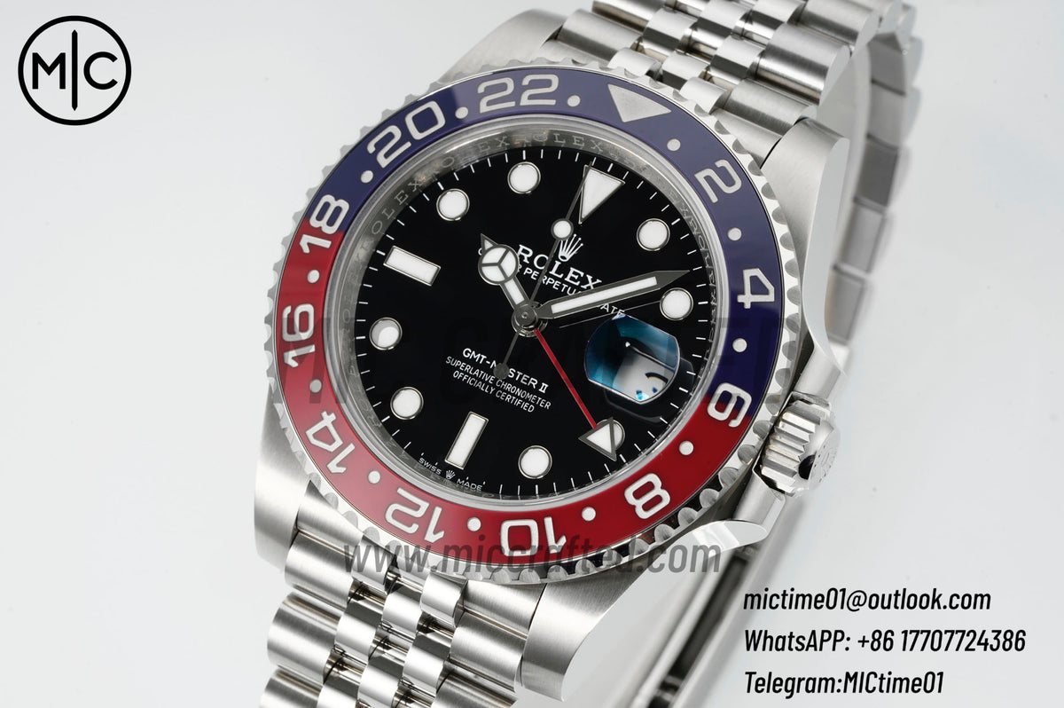 GMT-Master II 126710 BLRO 904L Steel on Jubilee Bracelet – Premium Edition