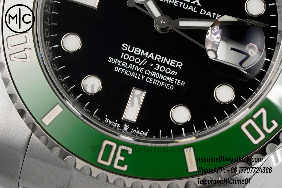 Submariner 41mm 126610 LV Kermit 904L SS Case and Bracelet MK2 – Premium Edition