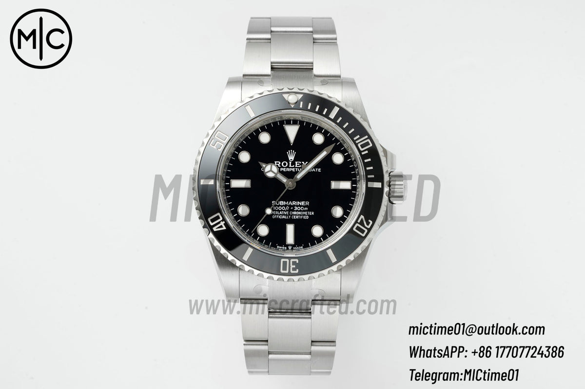 Submariner 41mm 124060 No Date 904L SS Case and Bracelet – Premium Edition