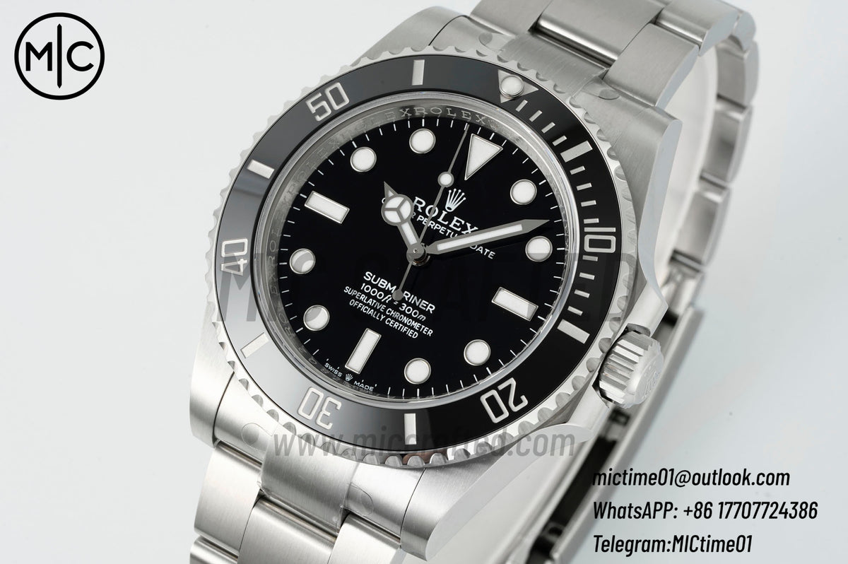 Submariner 41mm 124060 No Date 904L SS Case and Bracelet – Premium Edition