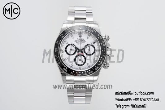 Daytona 126500 904L Steel White Dial on SS Braclet – Premium Edition