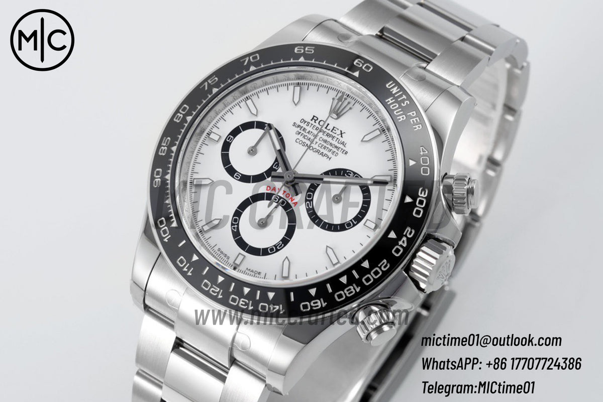 Daytona 126500 904L Steel White Dial on SS Braclet – Premium Edition