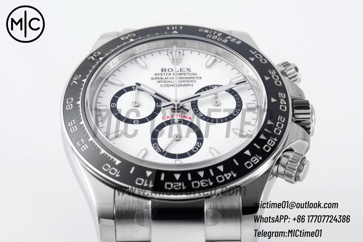 Daytona 126500 904L Steel White Dial on SS Braclet – Premium Edition