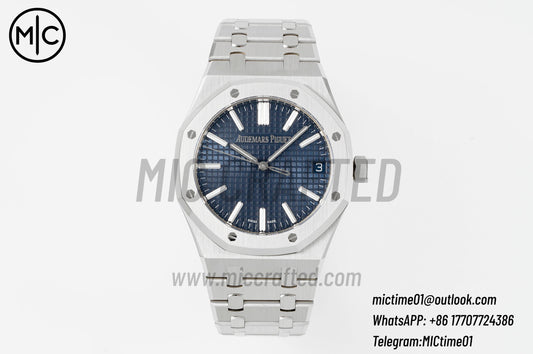 Royal Oak 41mm 15510 SS Blue Dial on SS Bracelet – Premium Edition