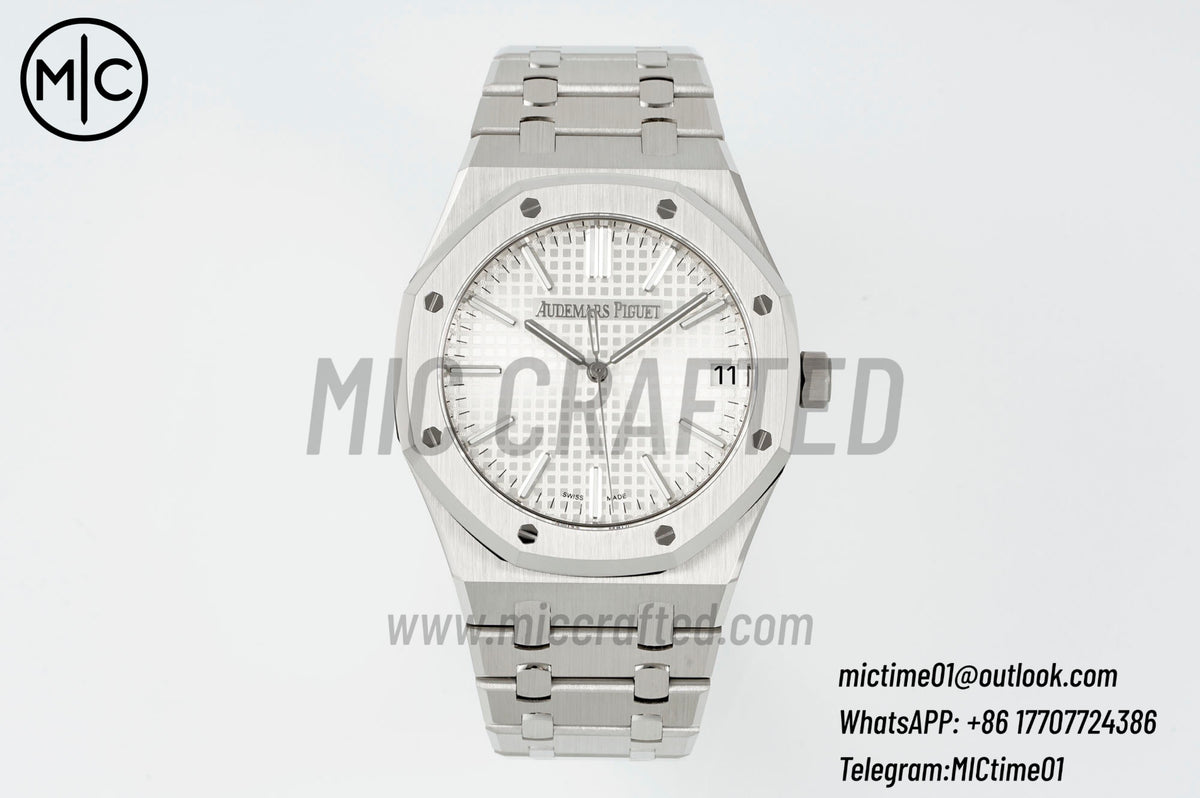 Royal Oak 41mm 15510 SS Silver Dial on SS Bracelet – Premium Edition