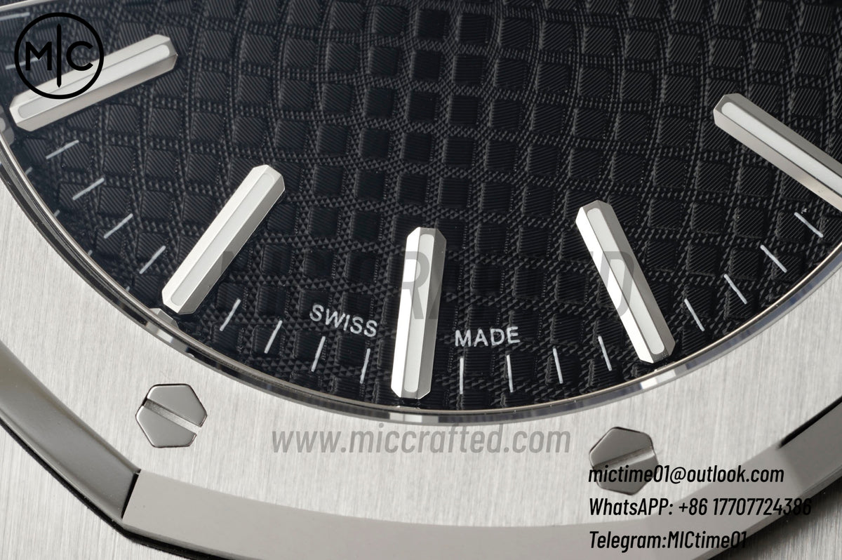Royal Oak 41mm 15510 SS Black Dial on SS Bracelet – Premium Edition