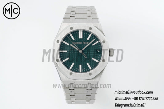 Royal Oak 41mm 15510 SS Green Dial on SS Bracelet – Premium Edition