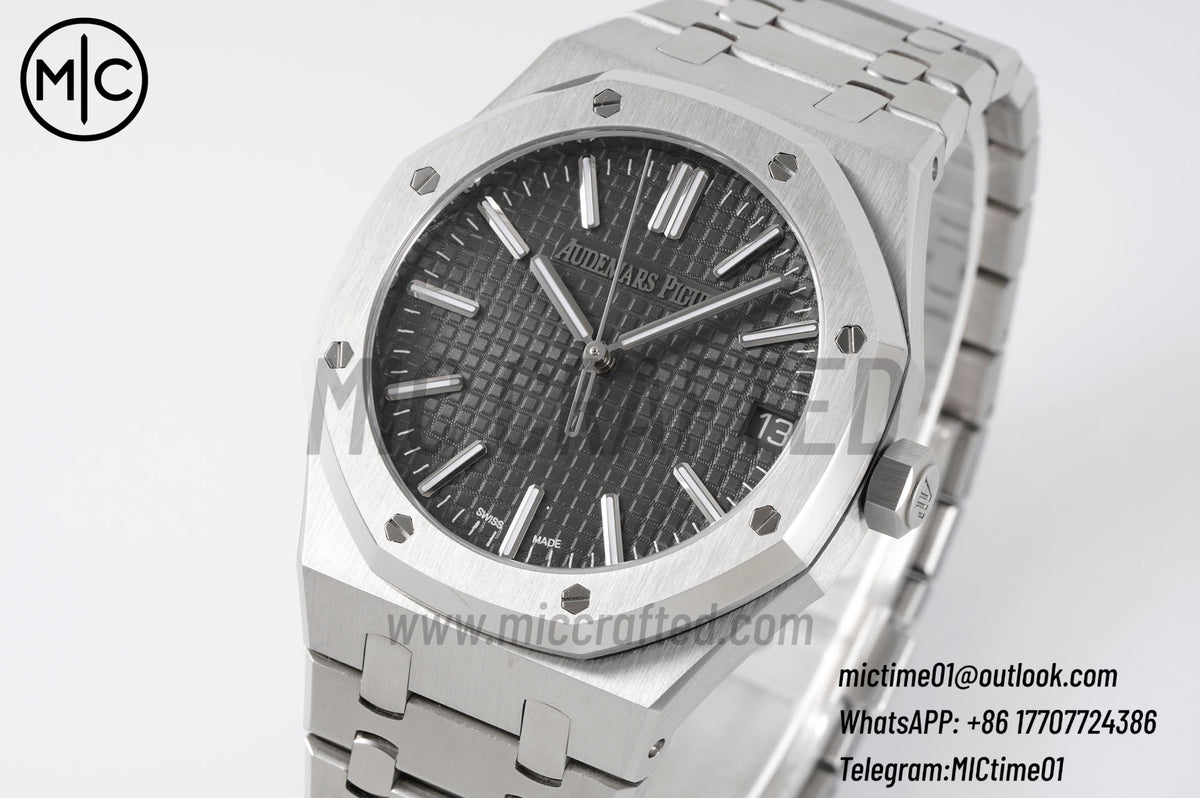 Royal Oak 41mm 15510 SS Gray Dial on SS Bracelet – Premium Edition