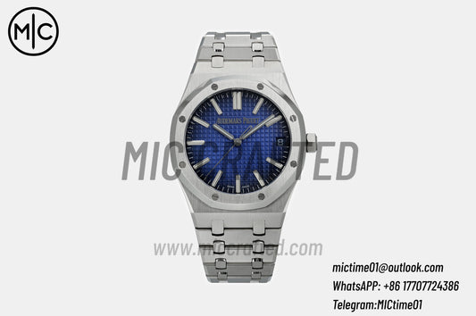 Royal Oak 41mm 15510 SS Blue Ombre Dial on SS Bracelet – Premium Edition